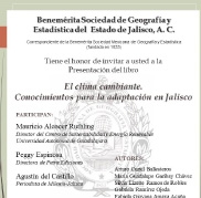 Presentación del Libro El Clima Cambiante; Conocimientos para la adaptación en Jalisco.